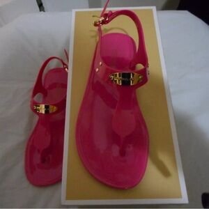 👡 Michael Kors Pink Jelly Gel Sandals – Size 5 (NWT) 👡
